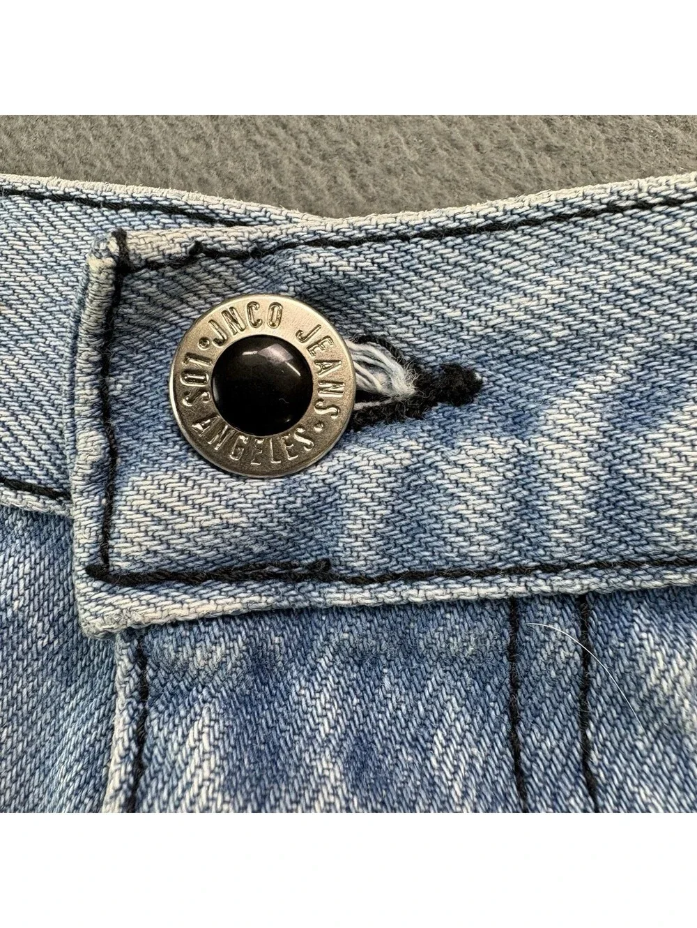 Vintage Jnco Baggy Cut Off Denim Jean Shorts Size 36 (Fit 34 in.) Blue